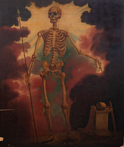 Allegory Portrait of Skeleton Warrior | 18th Century