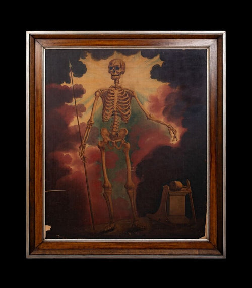 Allegory Portrait of Skeleton Warrior | 18th Century