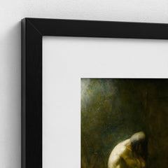 The Mourning Brave – black mounted frame, close-up Prodigi view