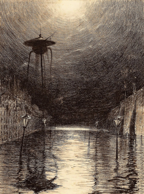 Martian Machine Over the Thames | Henrique Alvim Corrêa | 1906