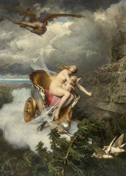 Time Chasing Love Away | Pierre-Charles Comte | 19th Century