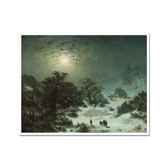 Winter Night | Adolf Kosárek | 1857