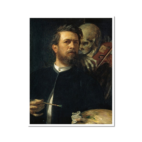 Self Portrait with Fiddling Death | Arnold Böcklin | 1872