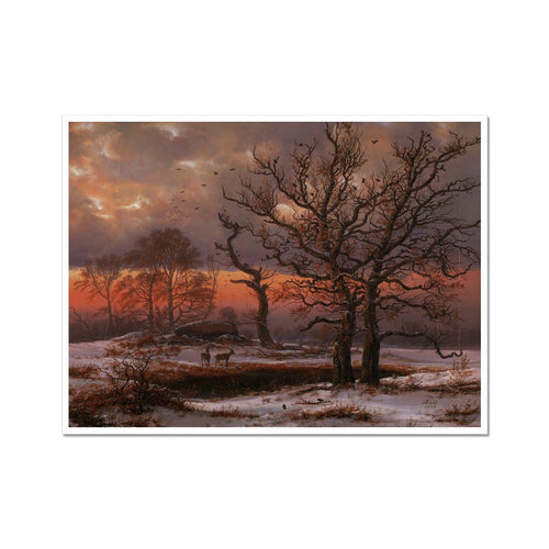 Danish Winter Landscape with Dolmen | Johan Christian Dahl | 1838