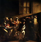 The Calling of Saint Matthew Painting by Caravaggio Fine Art Print