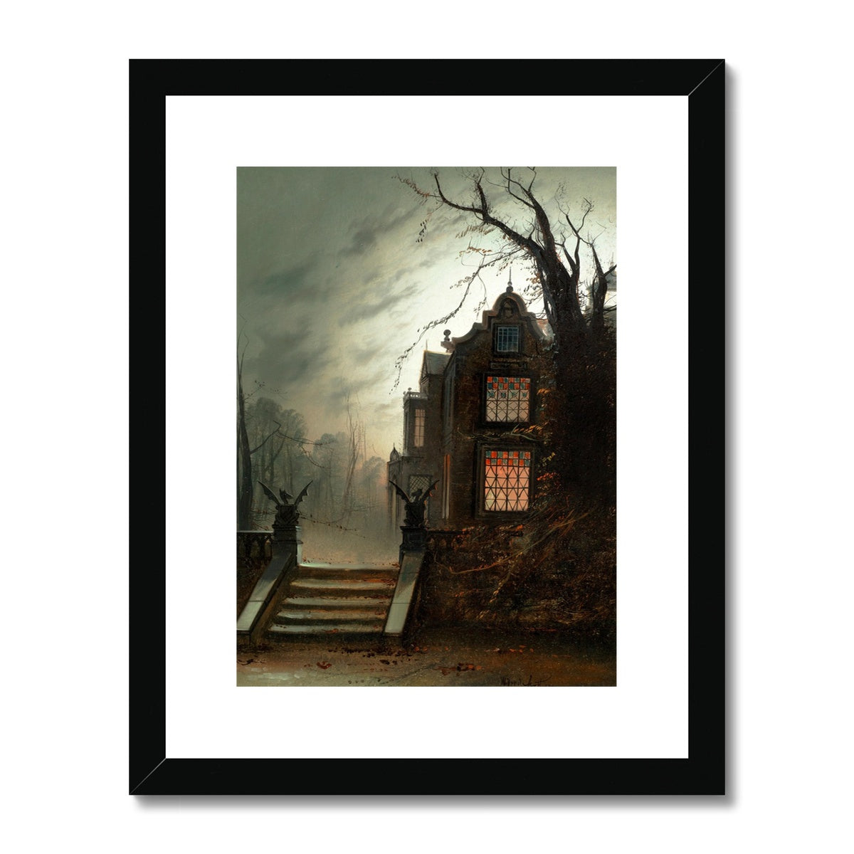 Country House by Moonlight by Wilfred Bosworth Jenkins Buy Framed