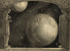 The Earth, Milky Way and Moon | Władysław T. Benda | 1918