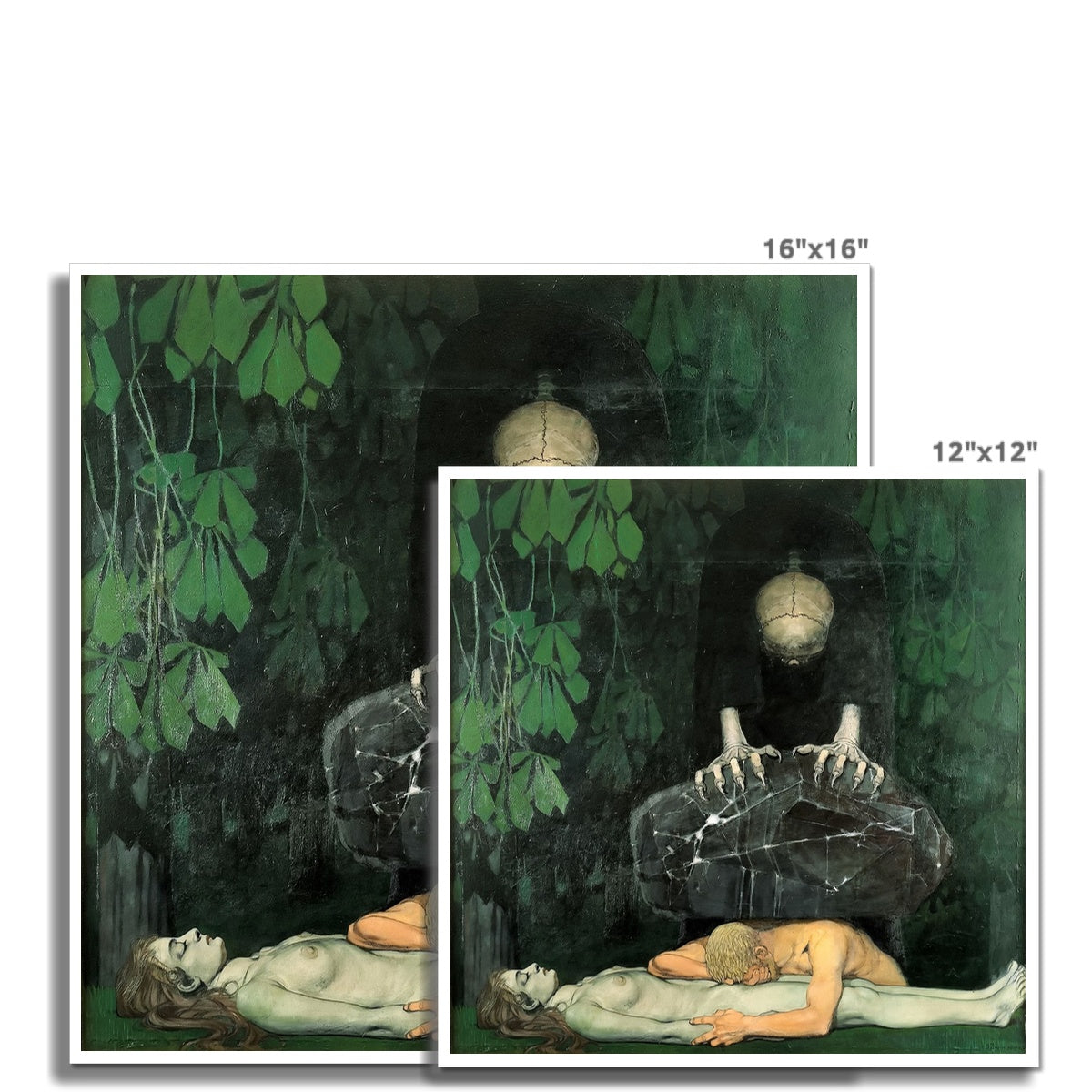 Grief by Oskar Zwintscher |Buy Fine Art Prints Online – Dark