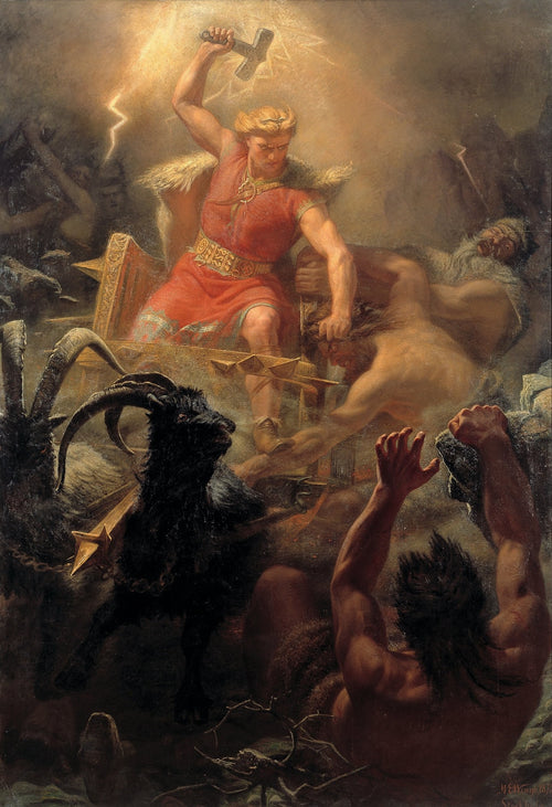 Thor's Fight with the Giants | Mårten Eskil Winge | 1872