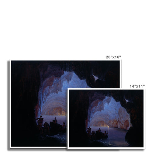 The Blue Grotto of Capri | Heinrich Jakob Fried | 1835