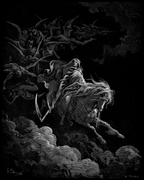 Death On The Pale Horse Gustave Dore Art Print