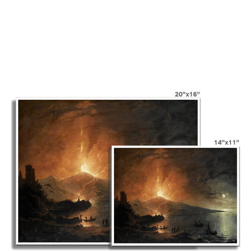 The Eruption of Vesuvius by Night | Henry Pether | 19th Century