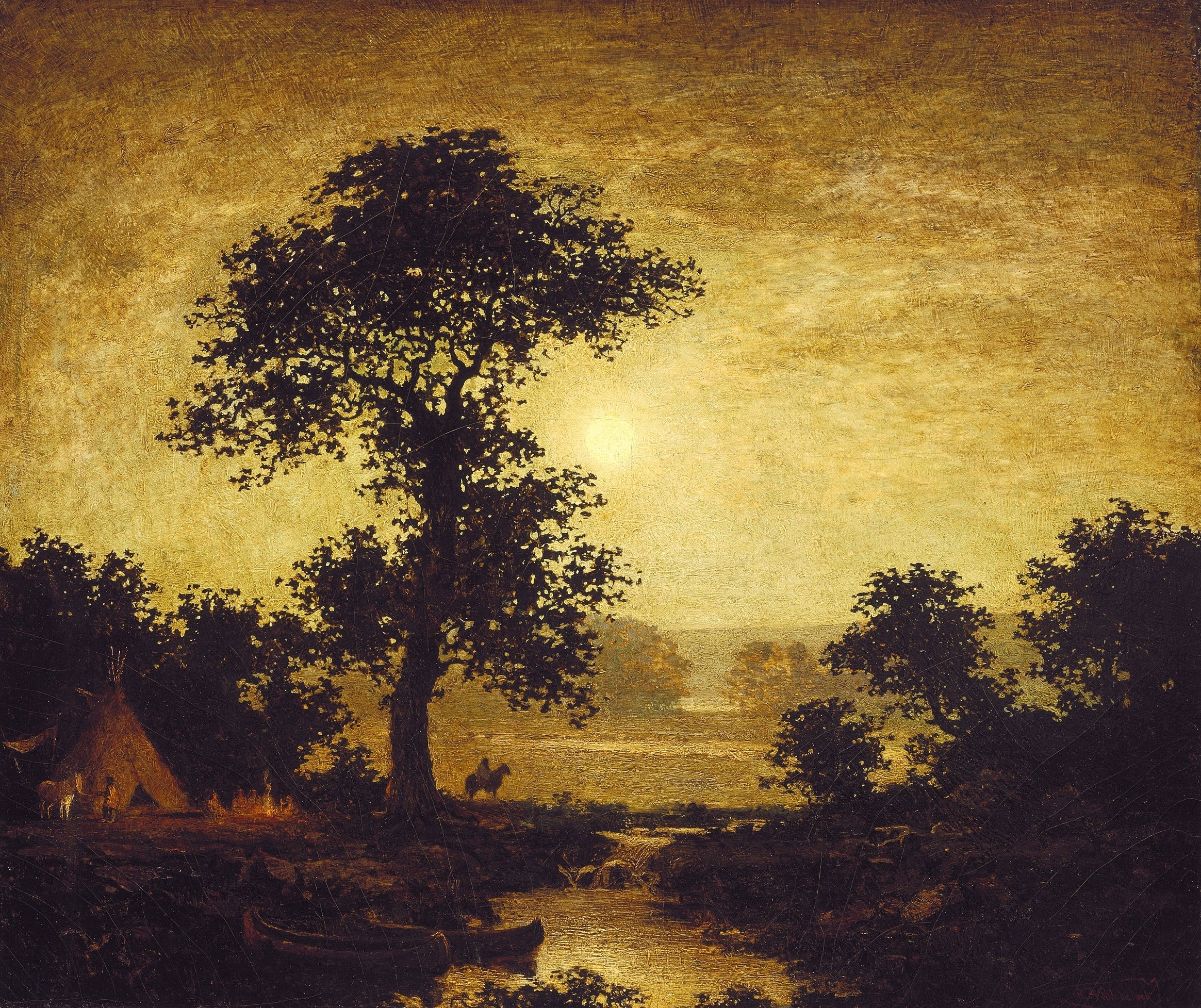 Moonlight by Ralph Albert Blakelock | Buy Fine Art Prints Online