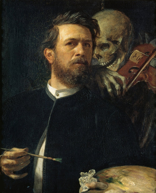 Self Portrait with Fiddling Death | Arnold Böcklin | 1872