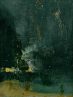 Nocturne in Black and Gold - The Falling Rocket | James Abbott McNeill Whistler | 1875