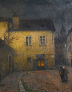 A Street Corner in Prague | Jakub Schikaneder | 1924