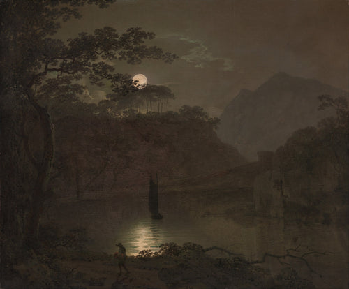 A Lake by Moonlight | Joseph Wright of Derby | 1780