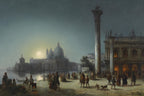 Hustle and Bustle on St. Mark's Square | Josef Püttner | 1859