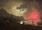 A View of Vesuvius from Naples | Joseph Wright of Derby | 1790