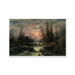 Mountain Stream in the Moonlight | Albert Rieger | 19th Century