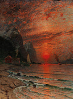 Sunset over the Fjord | Adelsteen Normann | 1918