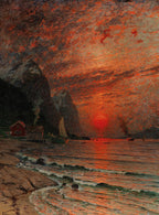 Sunset over the Fjord | Adelsteen Normann | 1918