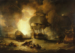 The Destruction of 'L'Orient' at the Battle of the Nile | George Arnald | 1825