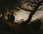 Man and Woman Contemplating the Moon | Caspar David Friedrich | 1824