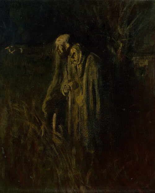 Elderly Couple at Night | László Mednyánszky | 1895