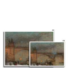 Prague, steamer on the Vltava before the Palacky Bridge |  Jakub Schikaneder | c.1915