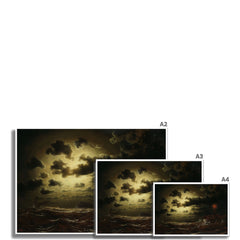 Stormy Sea at Lighthouse | Marcus Larson | 1859