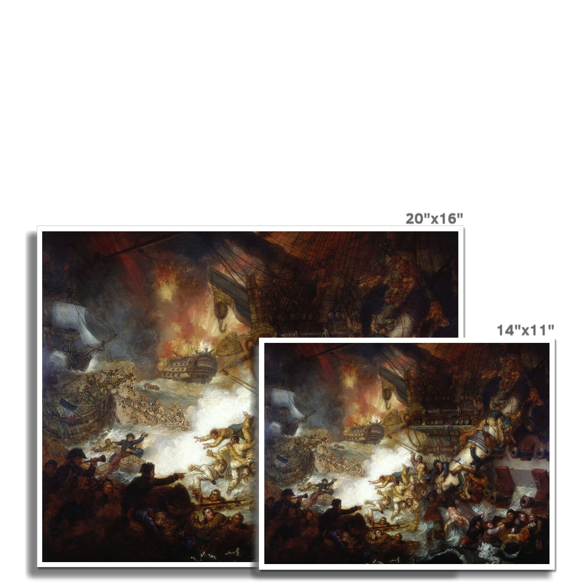 The Destruction of 'L'Orient' at the Battle of the Nile | Buy Fine