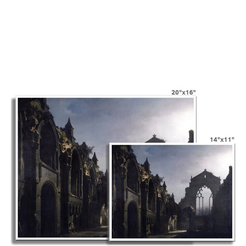 The Ruins of Holyrood Chapel | Louis Daguerre | 1824
