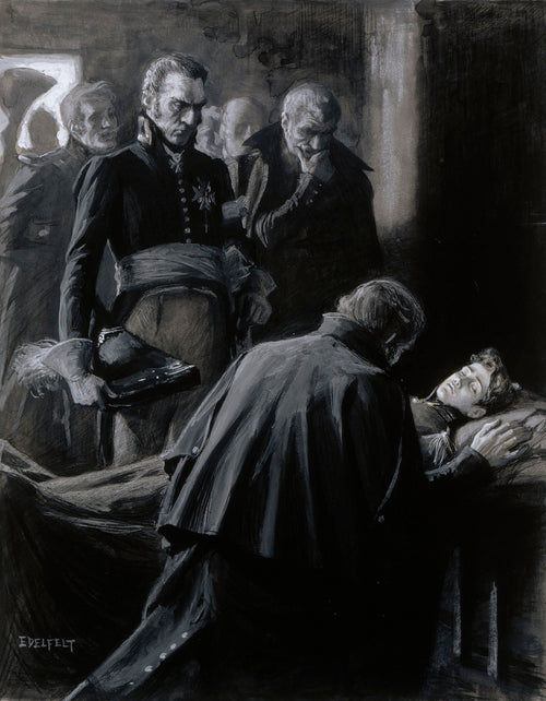 Death of Wilhelm von Schwerin | Albert Edelfelt | 1896