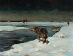 Wolves at Night | Alfred Wierusz-Kowalski | 1910
