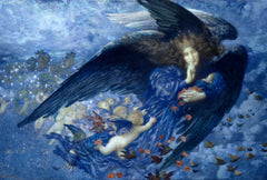 Night with her Train of Stars | Edward Robert Hughes | 1912