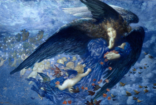 Night with her Train of Stars | Edward Robert Hughes | 1912
