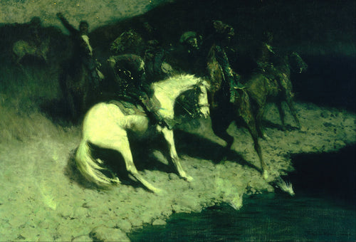 Fired On | Frederic Remington | 1907