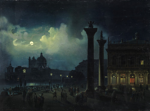 Venice in the Moonlight | Luigi Bartezzaghi | 19th Century