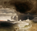 Lighthouse on the Norwegian Coast | Peder Balke | 1855