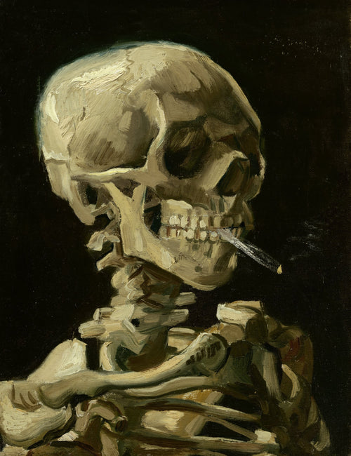 Skeleton with Burning Cigarette | Vincent van Gogh | 1886