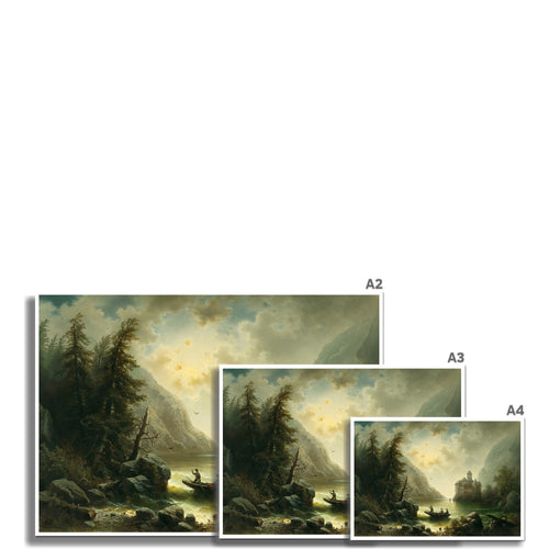 Crossing in a Moonlit Night | Albert Rieger | 19th Century