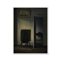 Interior with the Artist's Easel | Vilhelm Hammershøi | 1910