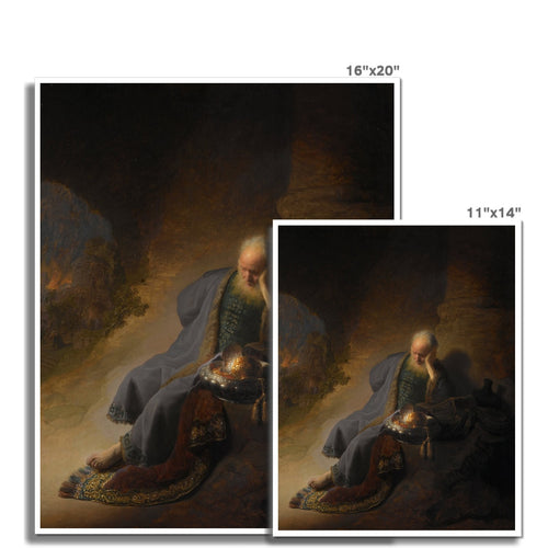 Jeremiah Lamenting the Destruction of Jerusalem |  Rembrandt | 1630