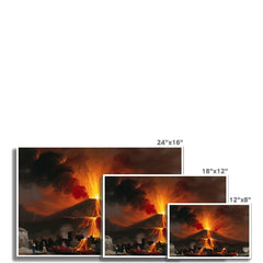 Eruption of a Volcano above a Village | Mautonstrada S. Carlo | 19th Century
