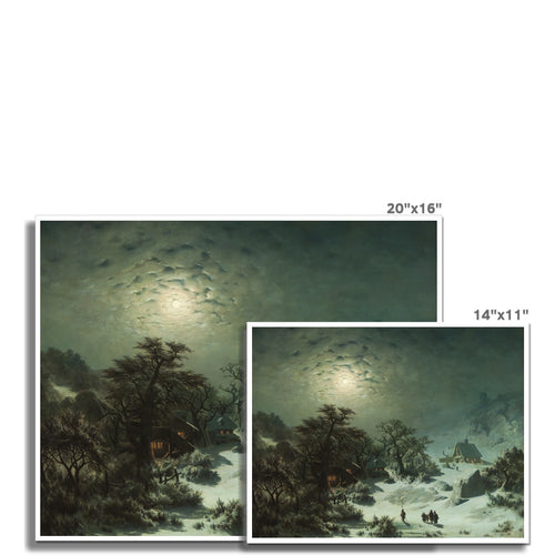 Winter Night | Adolf Kosárek | 1857