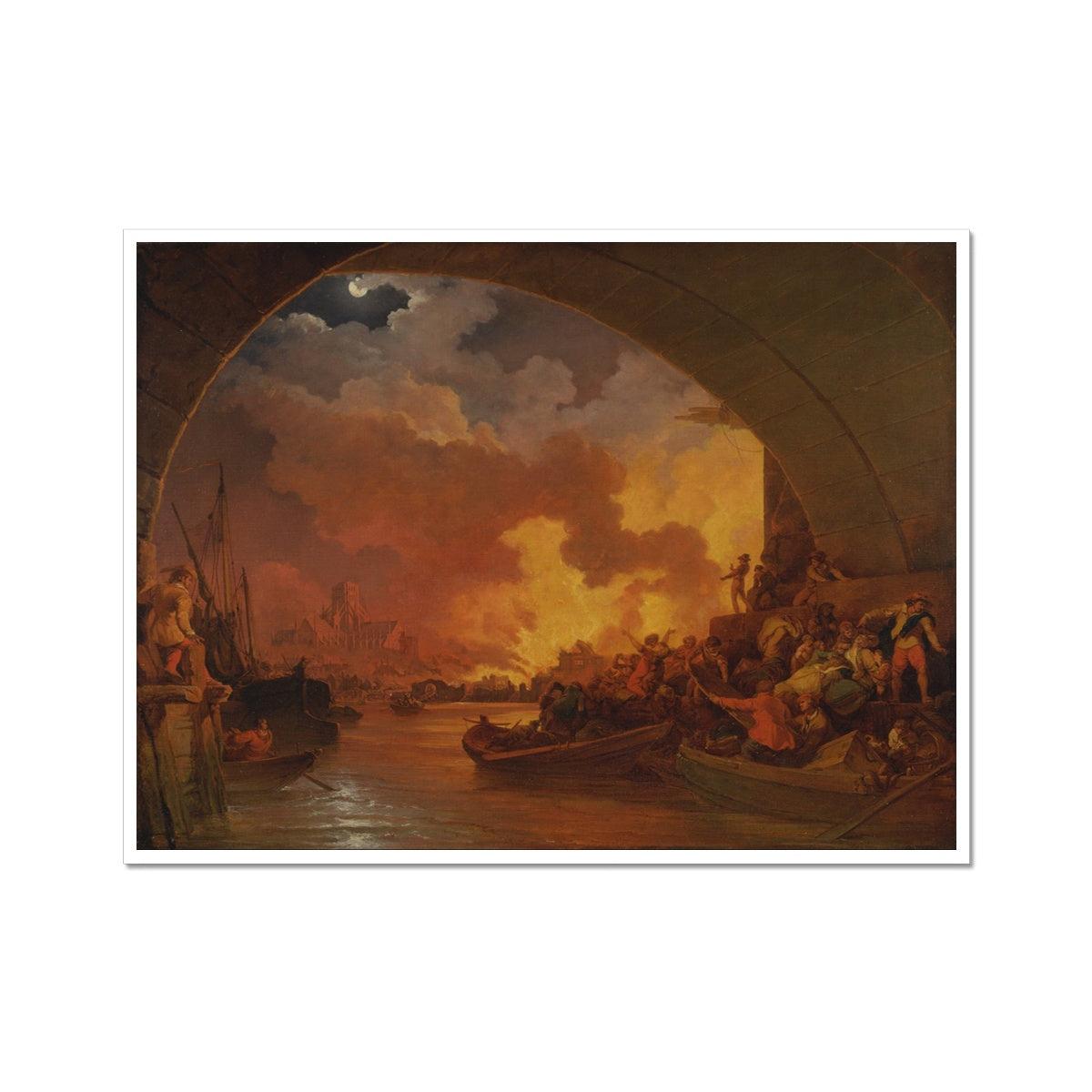The Great Fire of London by Philippe-Jacques de Loutherbourg | Buy
