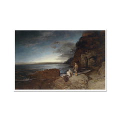 German Night Shore Painting 